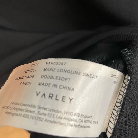 Varley Ribbed Black Zip-Up Jacket - Picture 7 of 7